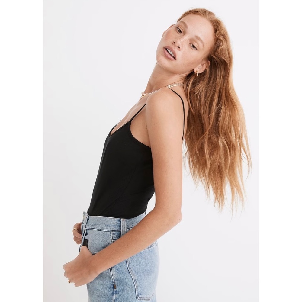Madewell Ribbed Cami Thong Bodysuit - Picture 8 of 8